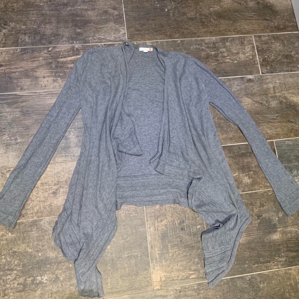 G by Guess Grey Open Wrap Cardigan